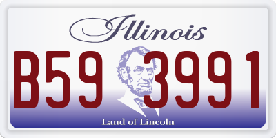 IL license plate B593991