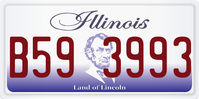 IL license plate B593993