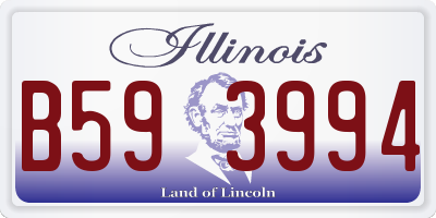 IL license plate B593994