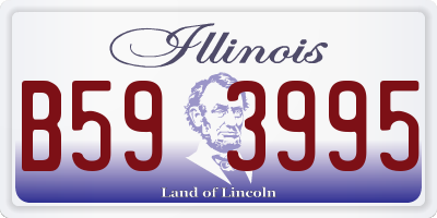 IL license plate B593995