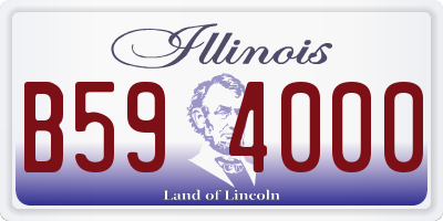 IL license plate B594000