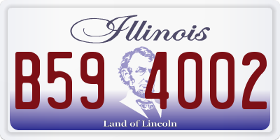 IL license plate B594002