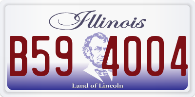IL license plate B594004