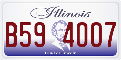 IL license plate B594007