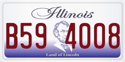 IL license plate B594008