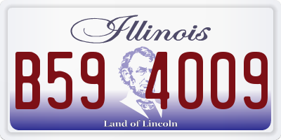 IL license plate B594009