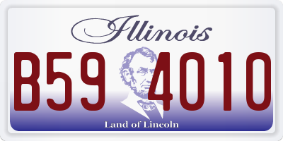 IL license plate B594010