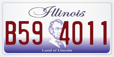 IL license plate B594011