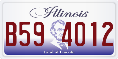 IL license plate B594012