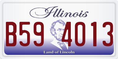 IL license plate B594013