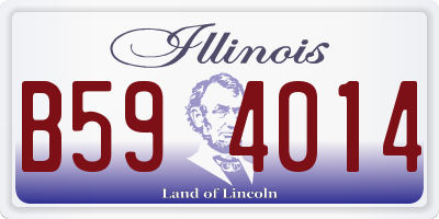IL license plate B594014