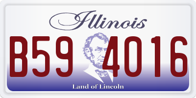 IL license plate B594016