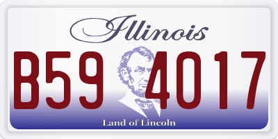 IL license plate B594017