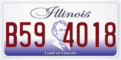 IL license plate B594018