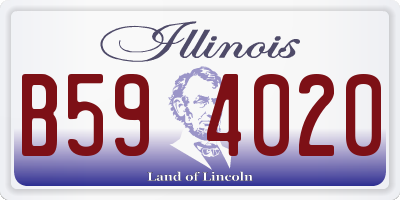 IL license plate B594020