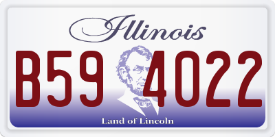 IL license plate B594022
