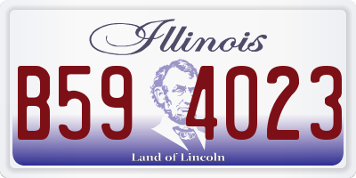 IL license plate B594023