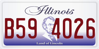 IL license plate B594026