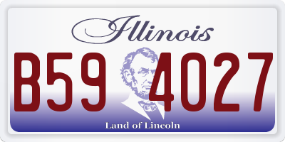 IL license plate B594027