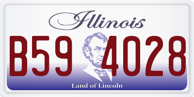 IL license plate B594028
