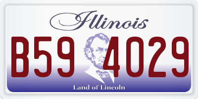 IL license plate B594029