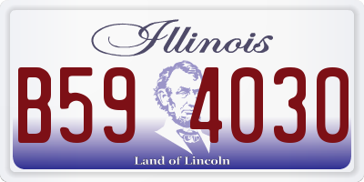 IL license plate B594030
