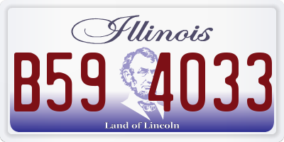 IL license plate B594033