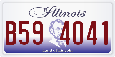 IL license plate B594041