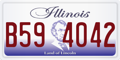 IL license plate B594042