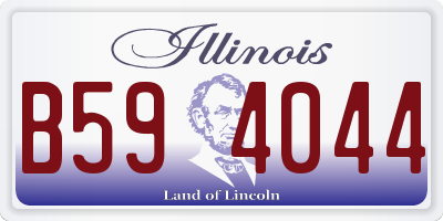 IL license plate B594044