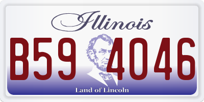 IL license plate B594046