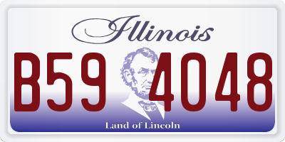 IL license plate B594048