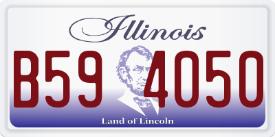 IL license plate B594050