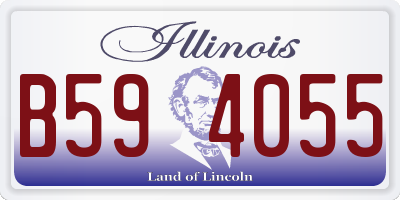 IL license plate B594055