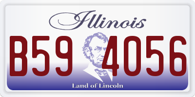 IL license plate B594056
