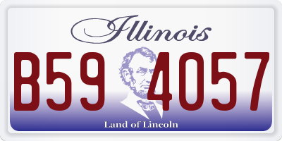 IL license plate B594057