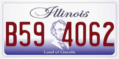 IL license plate B594062