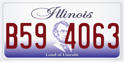 IL license plate B594063