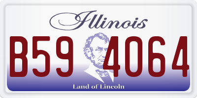 IL license plate B594064