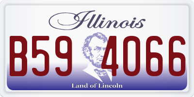 IL license plate B594066