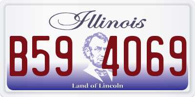 IL license plate B594069