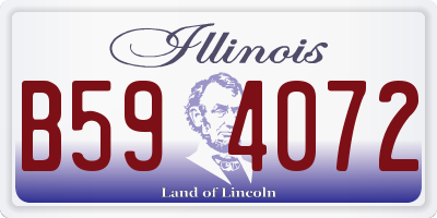 IL license plate B594072