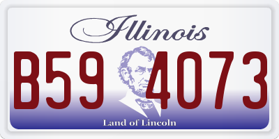 IL license plate B594073