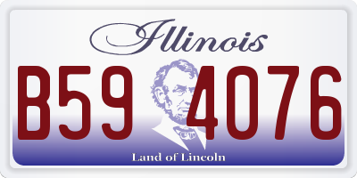 IL license plate B594076
