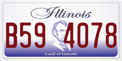 IL license plate B594078
