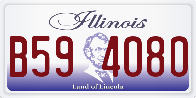 IL license plate B594080