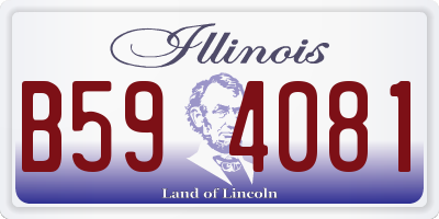 IL license plate B594081