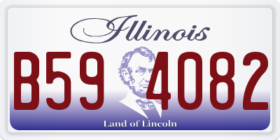 IL license plate B594082