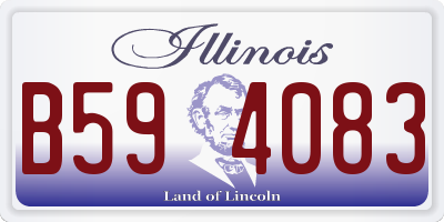 IL license plate B594083
