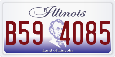 IL license plate B594085